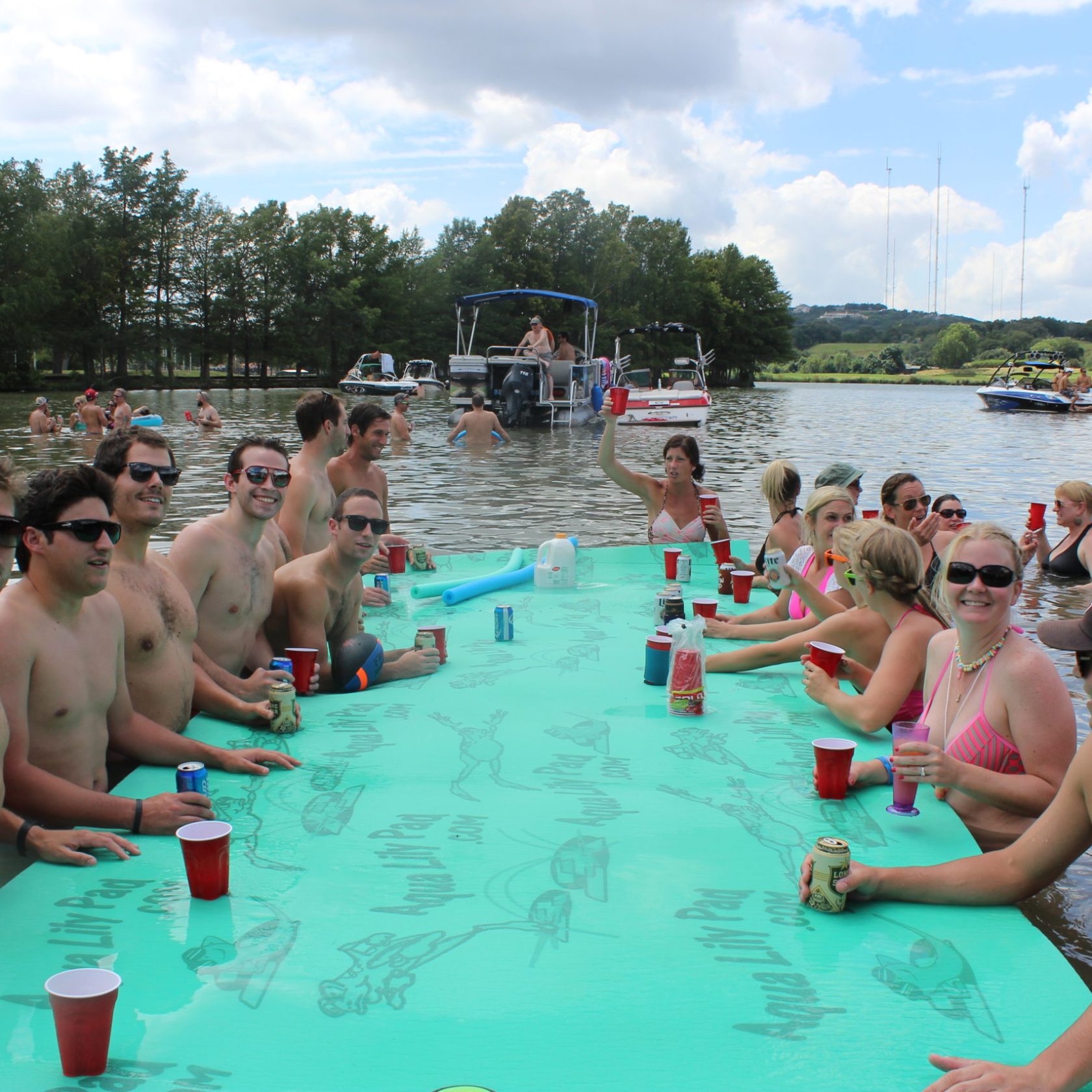 people on a body of water